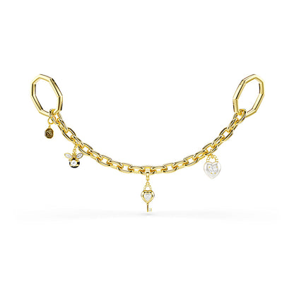 Accesorio para bolso, Tallas mixtas, Blanco, Baño tono oro