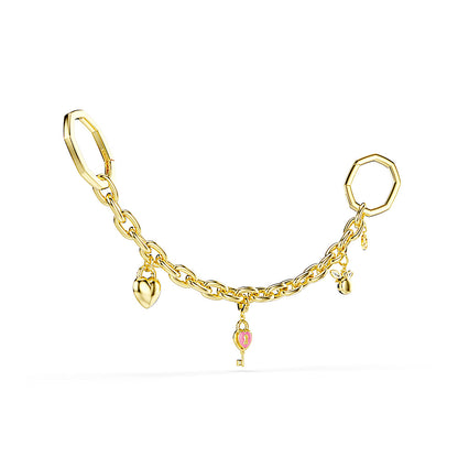 Accesorio para bolso, Tallas mixtas, Blanco, Baño tono oro
