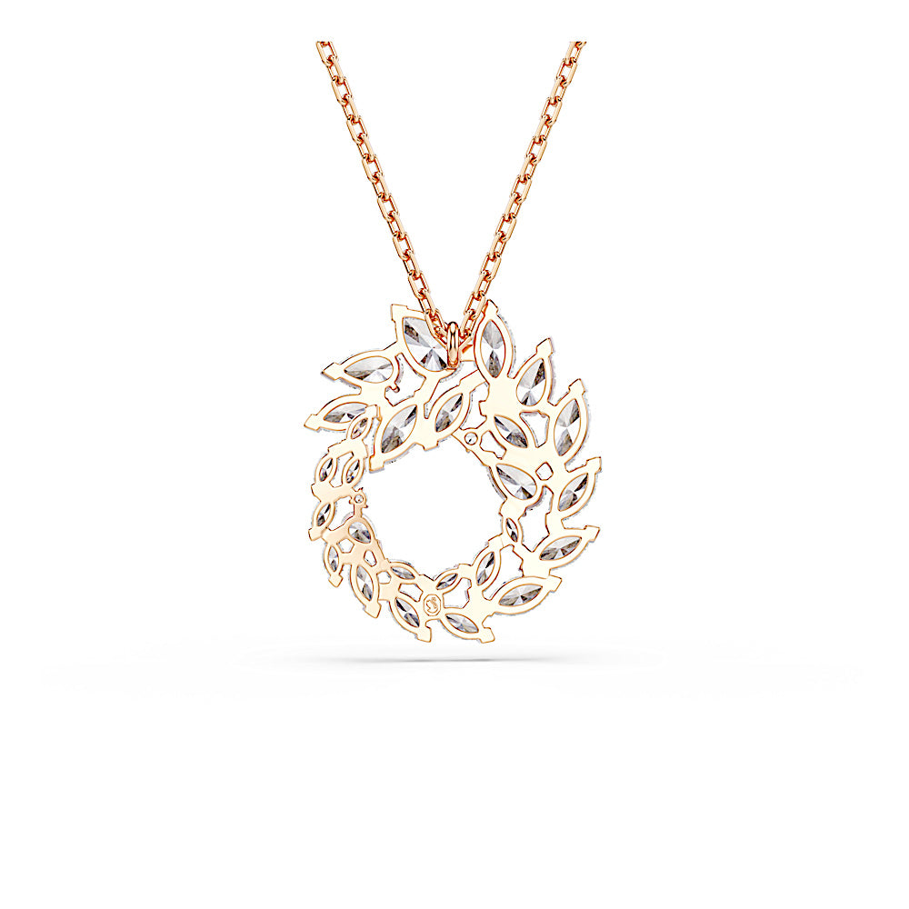 Colgante Mesmera, Talla marquisa, Blanco, Acabado en oro rosa de 18 quilates