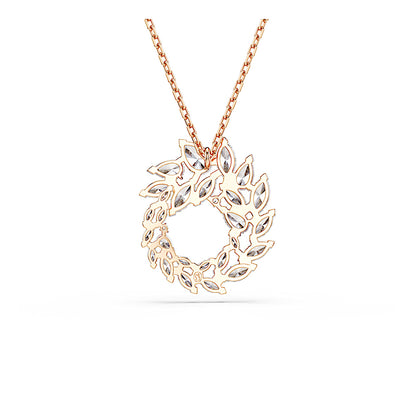 Colgante Mesmera, Talla marquisa, Blanco, Acabado en oro rosa de 18 quilates