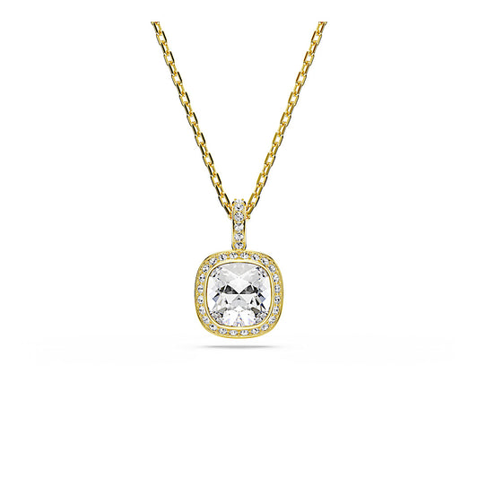 Colgante Una Angelic, Talla cojin, Blanco, Acabado en oro de 18 quilates
