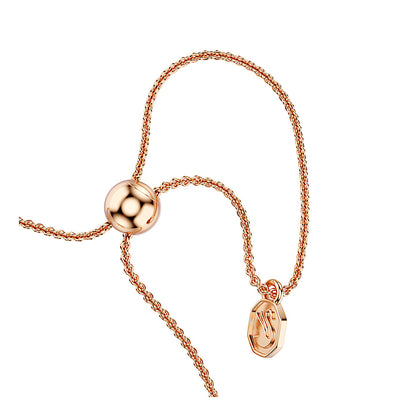 Pulsera Mesmera, Tallas mixtas, Blanca, Acabado en oro rosa de 18 quilates