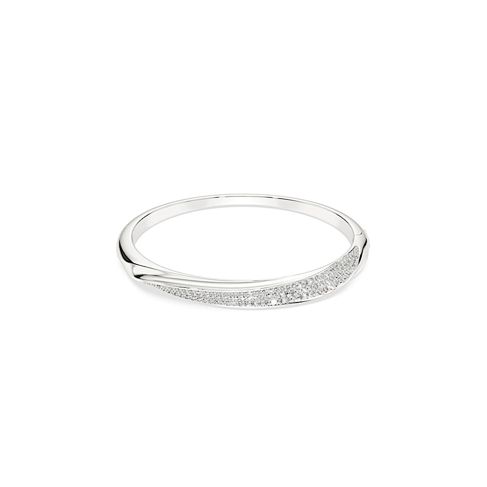 Brazalete Classica, Talla redonda, Blanco, Plata de ley