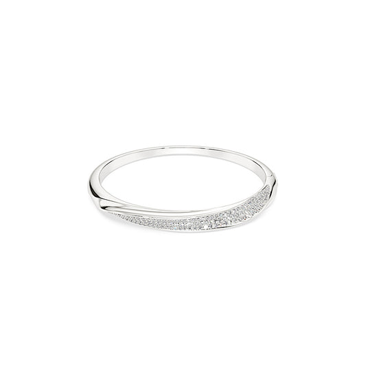 Brazalete Classica, Talla redonda, Blanco, Plata de ley