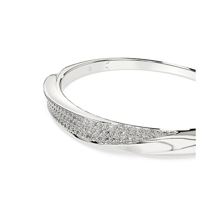 Brazalete Classica, Talla redonda, Blanco, Plata de ley
