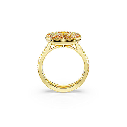 Anillo Sublima, Talla redonda, Estrella, Multicolor, Acabado en oro de 18 quilates