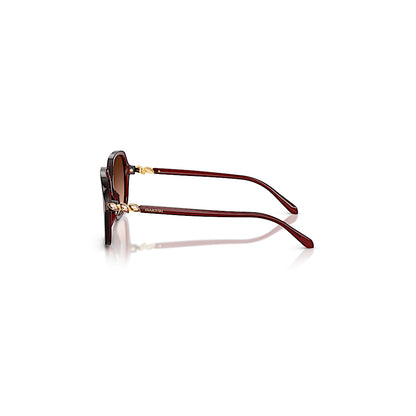 Gafas de sol, Forma cuadrada, SK6067, Burgundy