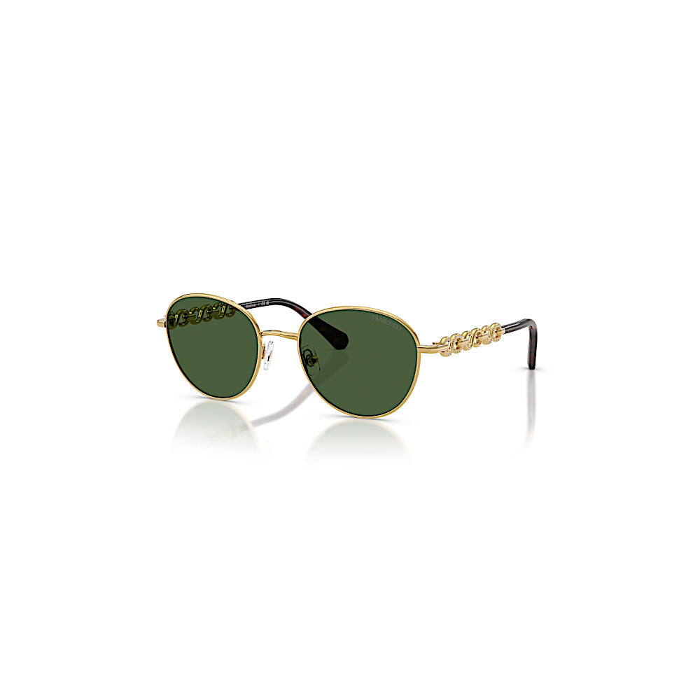 Gafas de sol, Forma redonda, SK7049, Tono dorado