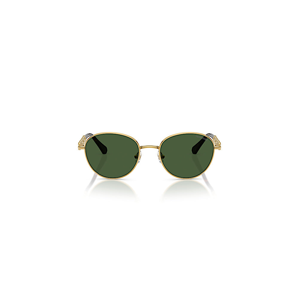 Gafas de sol, Forma redonda, SK7049, Tono dorado