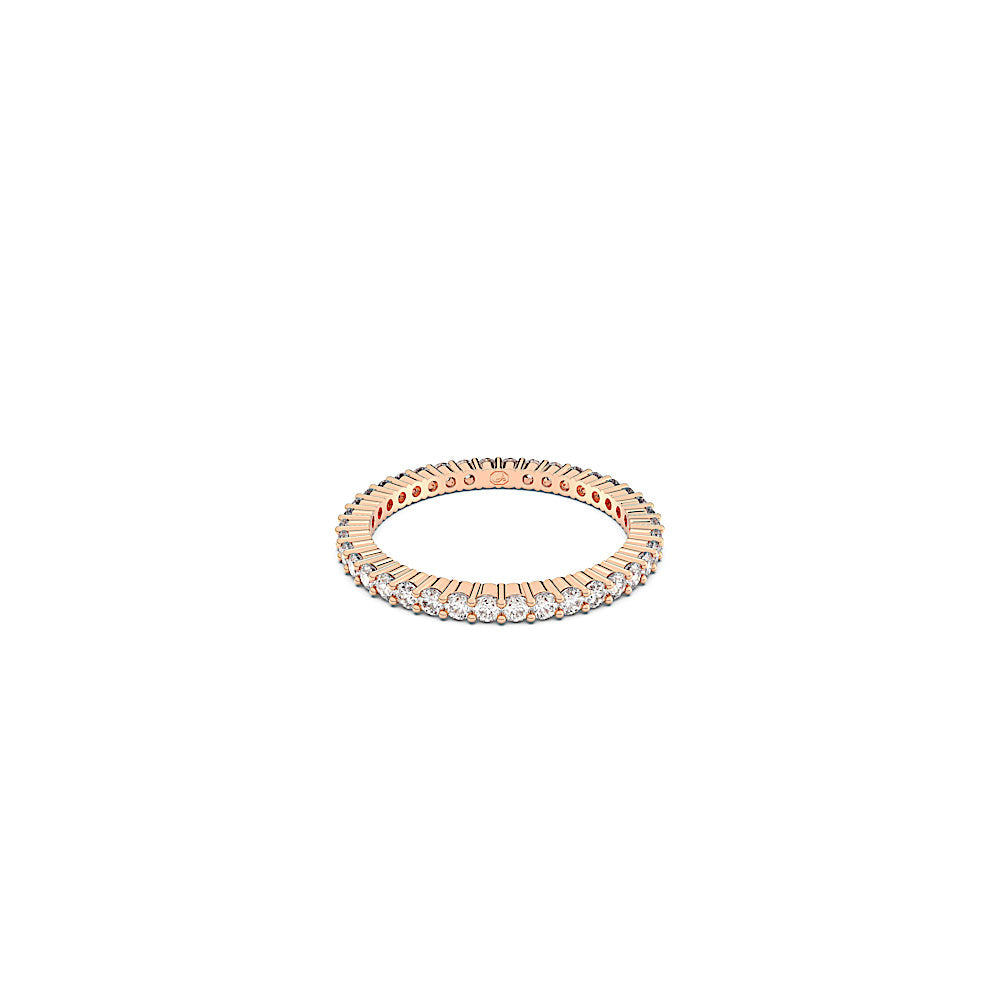 Anillo Matrix Vittore, Talla redonda, Blanco, Acabado en oro rosa de 18 quilates
