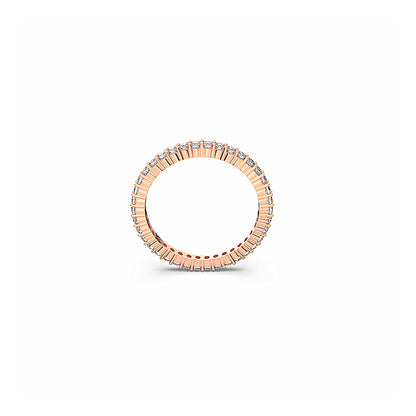 Anillo Matrix Vittore, Talla redonda, Blanco, Acabado en oro rosa de 18 quilates