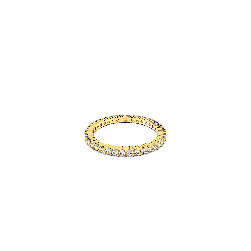 Anillo Matrix Vittore, Talla redonda, Blanco, Acabado en oro de 18 quilates