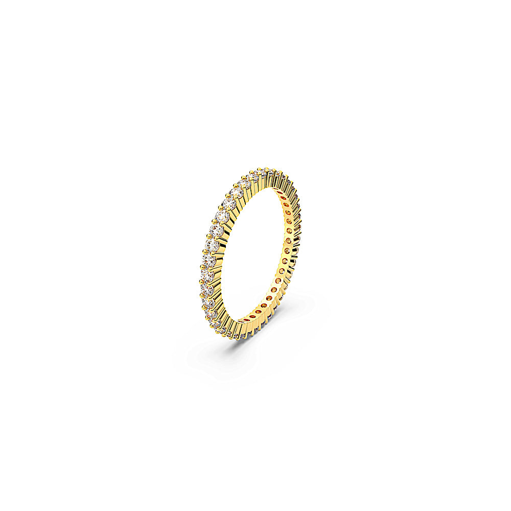 Anillo Matrix Vittore, Talla redonda, Blanco, Acabado en oro de 18 quilates