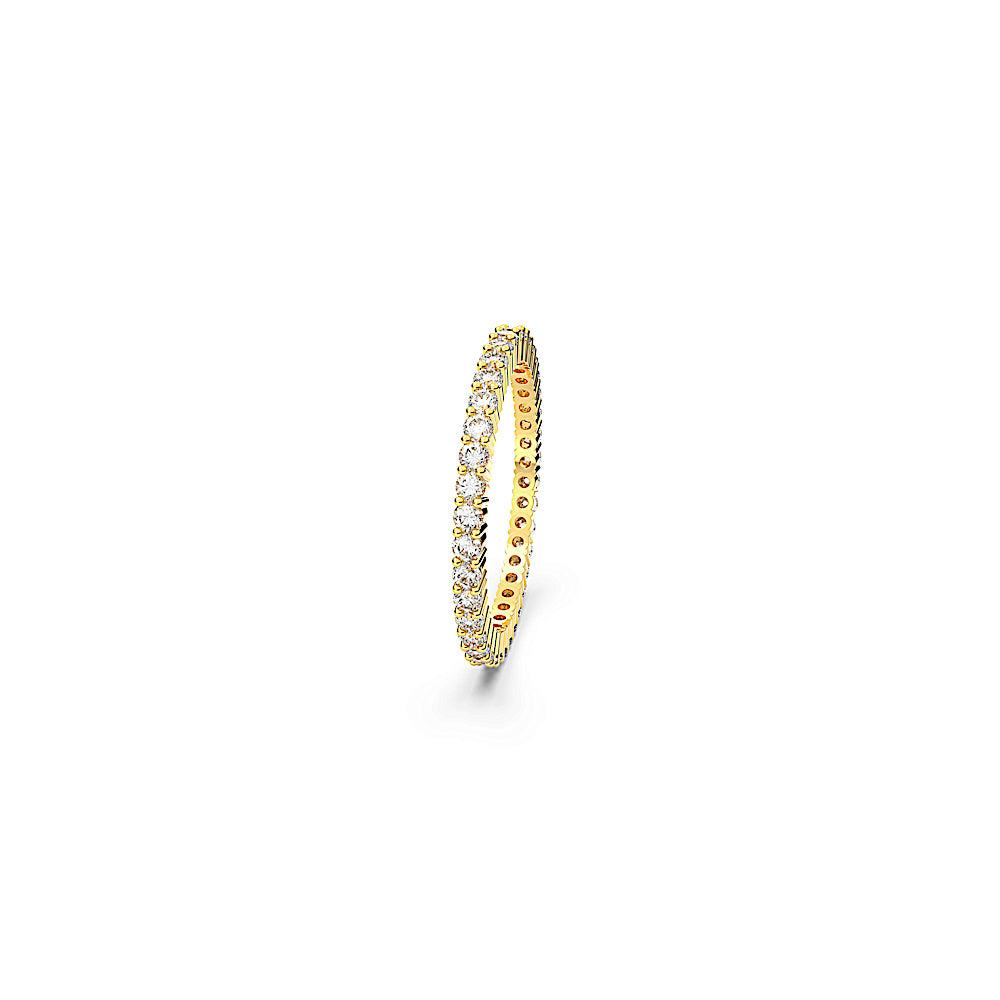 Anillo Matrix Vittore, Talla redonda, Blanco, Acabado en oro de 18 quilates