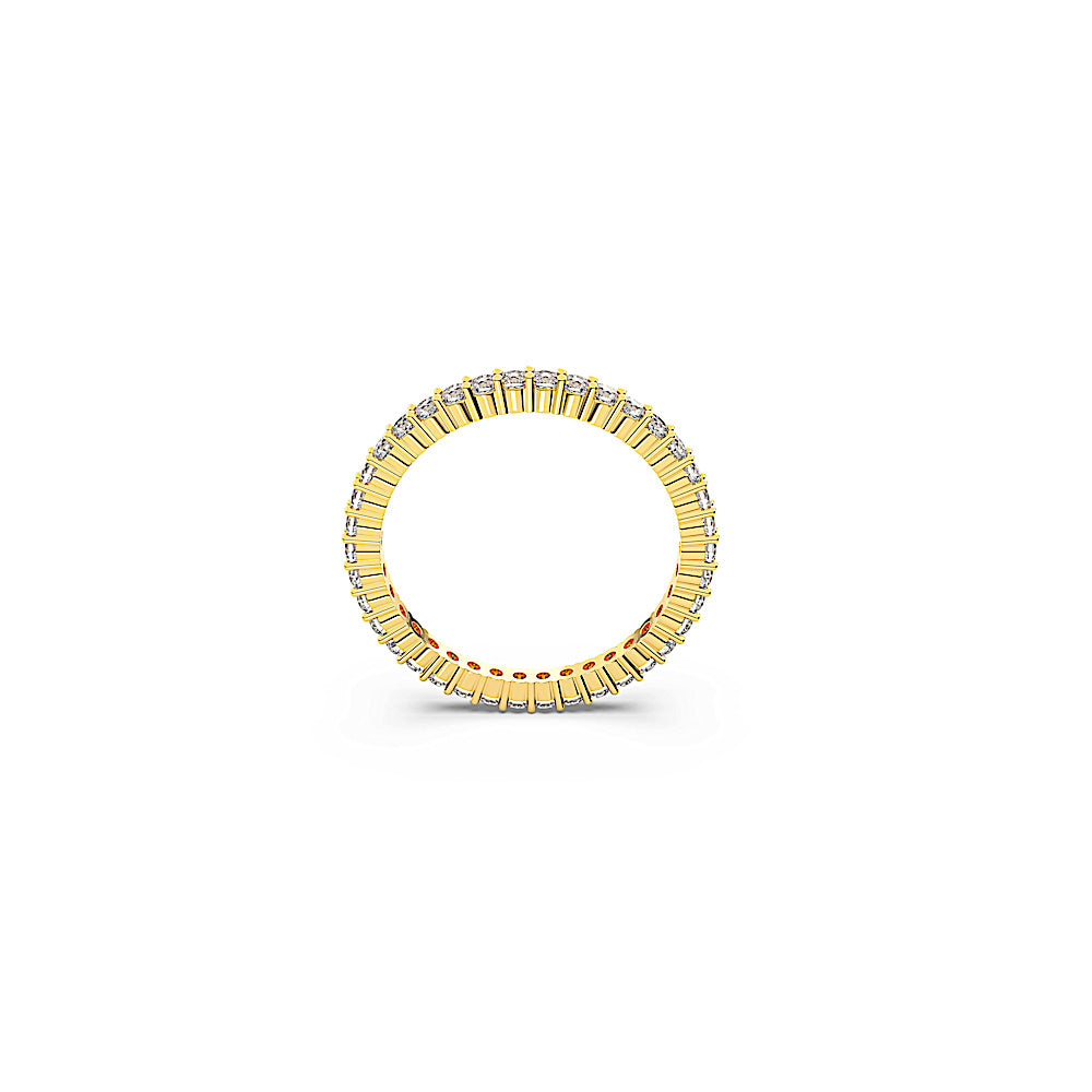 Anillo Matrix Vittore, Talla redonda, Blanco, Acabado en oro de 18 quilates