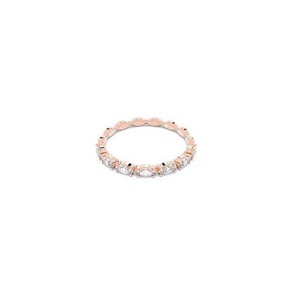 Anillo Matrix Vittore, Talla marquisa, Blanco, Acabado en oro rosa de 18 quilates