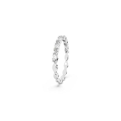 Anillo Matrix Vittore, Talla marquisa, Blanco, Baño de rodio