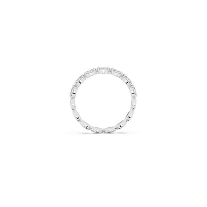 Anillo Matrix Vittore, Talla marquisa, Blanco, Baño de rodio