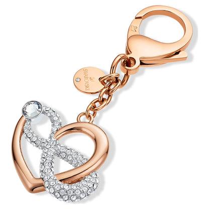 Accesorio para bolso Infinite, blanco, baño tono oro rosa