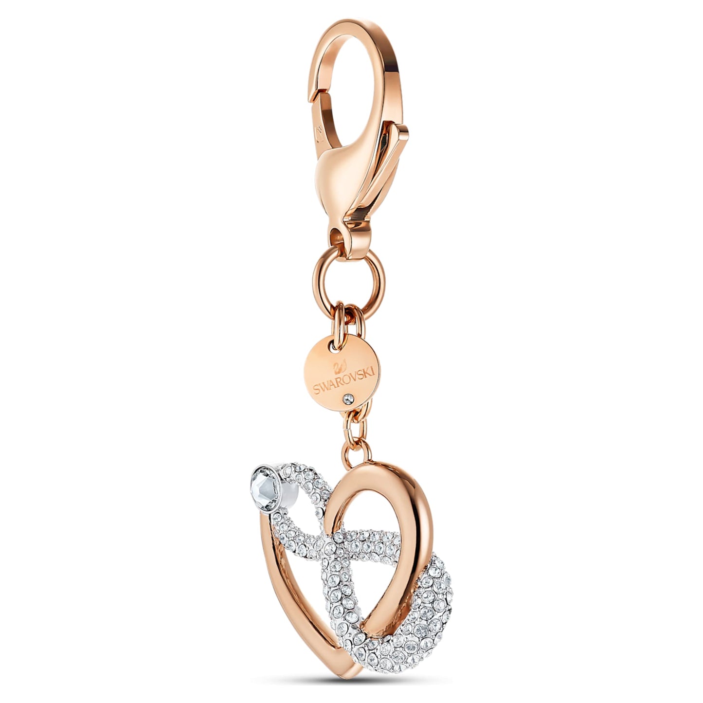 Accesorio para bolso Infinite, blanco, baño tono oro rosa