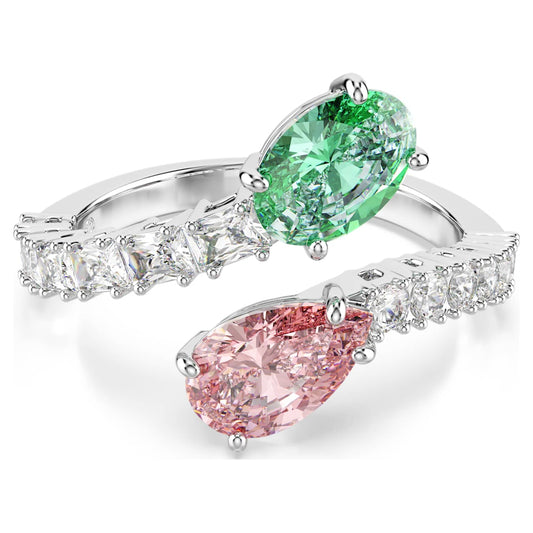 Anillo abierto Ariana Grande x Swarovski Tallas mixtas, Multicolor, Baño de rodio