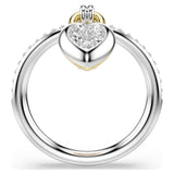 Anillo con motivo Idyllia Tallas mixtas, Corazón, Rosa, Combinación de acabados metálicos