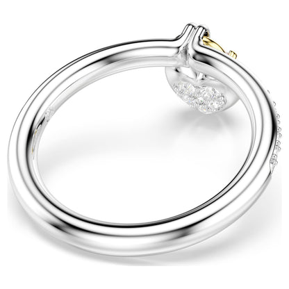 Anillo con motivo Idyllia Tallas mixtas, Corazón, Rosa, Combinación de acabados metálicos