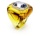 Anillo de cóctel Dulcis Talla Cushion, Pavé, Amarillo