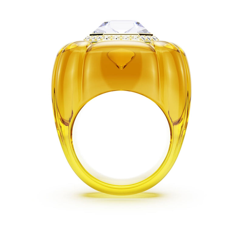 Anillo de cóctel Dulcis Talla Cushion, Pavé, Amarillo