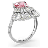 Anillo de cóctel Idyllia Tallas mixtas, Concha de mar, Rosa, Baño de rodio