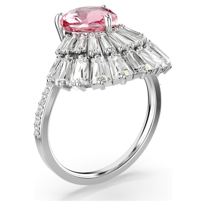 Anillo de cóctel Idyllia Tallas mixtas, Concha de mar, Rosa, Baño de rodio