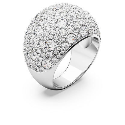 Anillo de cóctel Sublima, Blanco, Baño de rodio
