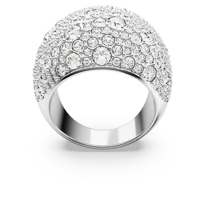 Anillo de cóctel Sublima, Blanco, Baño de rodio