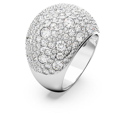 Anillo de cóctel Sublima, Blanco, Baño de rodio