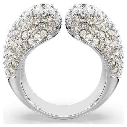Anillo de cóctel Sublima Talla redonda, Blanco, Baño de rodio