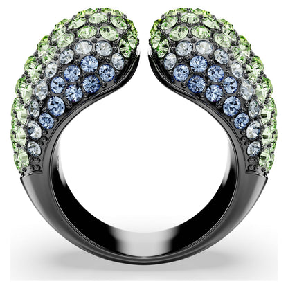 Anillo de cóctel Sublima Talla redonda, Multicolor, Baño de rutenio