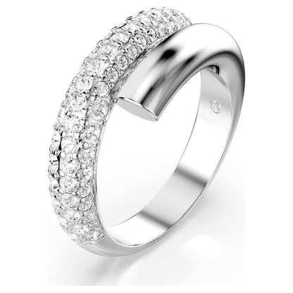 Anillo Dextera, Blanco, Baño de rodio