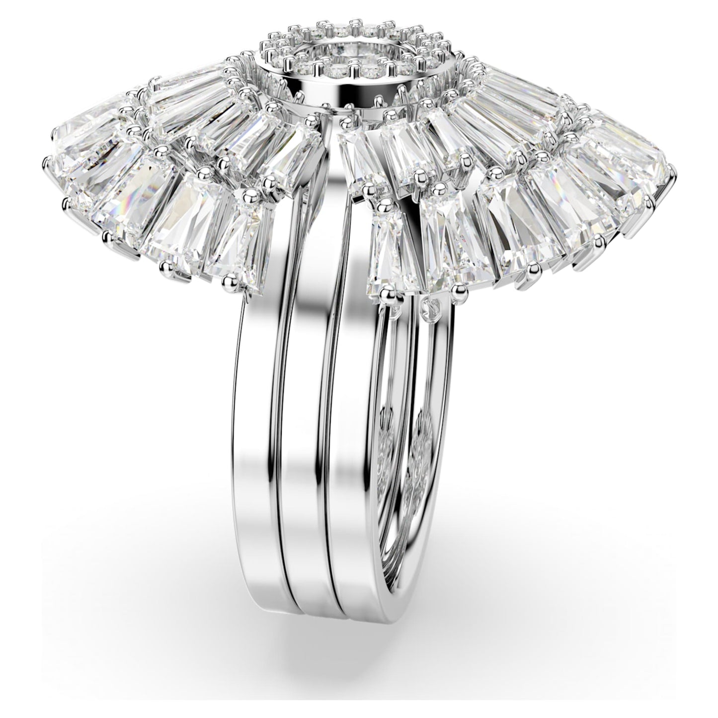 Anillo Idyllia Conjunto (3), Tallas mixtas, Concha de mar, Blanco, Baño de rodio