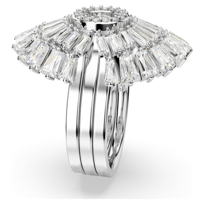 Anillo Idyllia Conjunto (3), Tallas mixtas, Concha de mar, Blanco, Baño de rodio