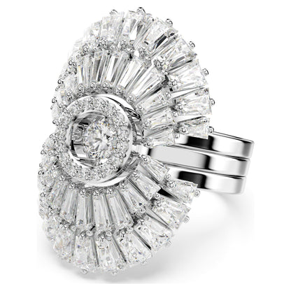 Anillo Idyllia Conjunto (3), Tallas mixtas, Concha de mar, Blanco, Baño de rodio