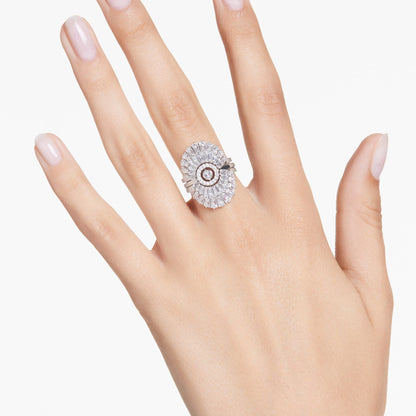 Anillo Idyllia Conjunto (3), Tallas mixtas, Concha de mar, Blanco, Baño de rodio