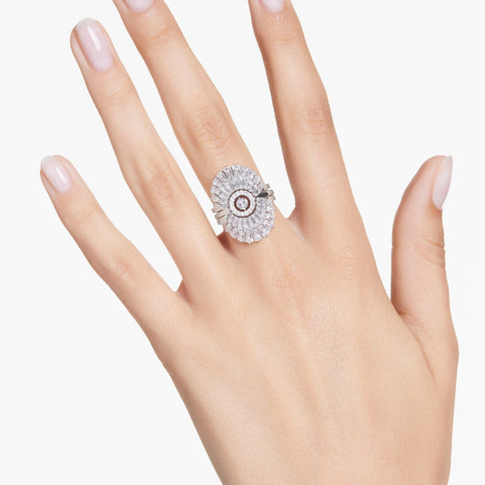 Anillo Idyllia Conjunto (3), Tallas mixtas, Concha de mar, Blanco, Baño de rodio
