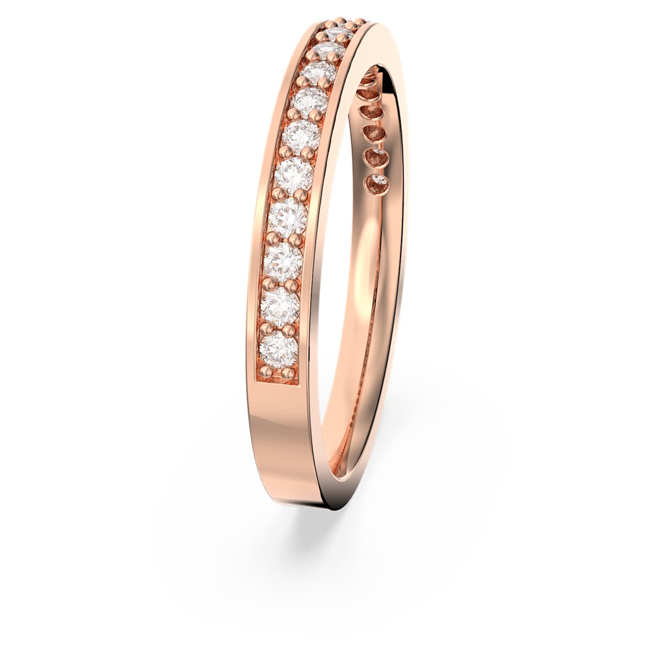 ANILLO MATRIX, BLANCO, BAÑO EN TONO ORO ROSA