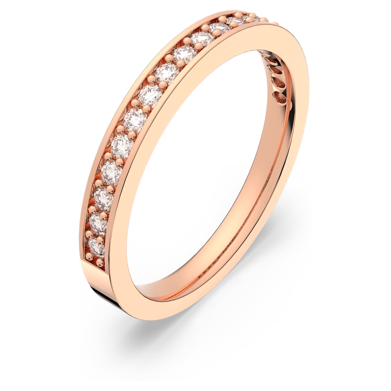 ANILLO MATRIX, BLANCO, BAÑO EN TONO ORO ROSA