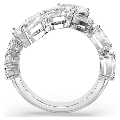 Anillo Matrix, Tallas mixtas, Blanco, Baño de rodio