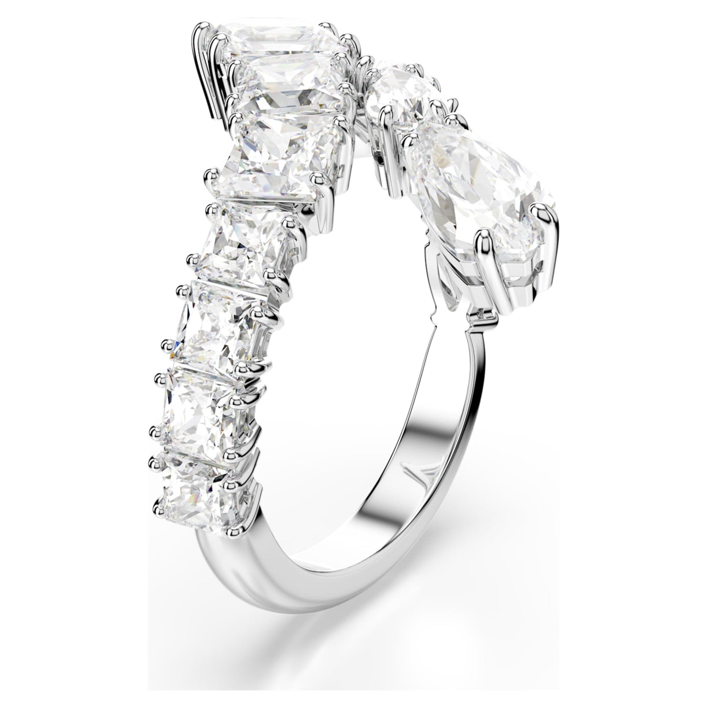 Anillo Matrix, Tallas mixtas, Blanco, Baño de rodio