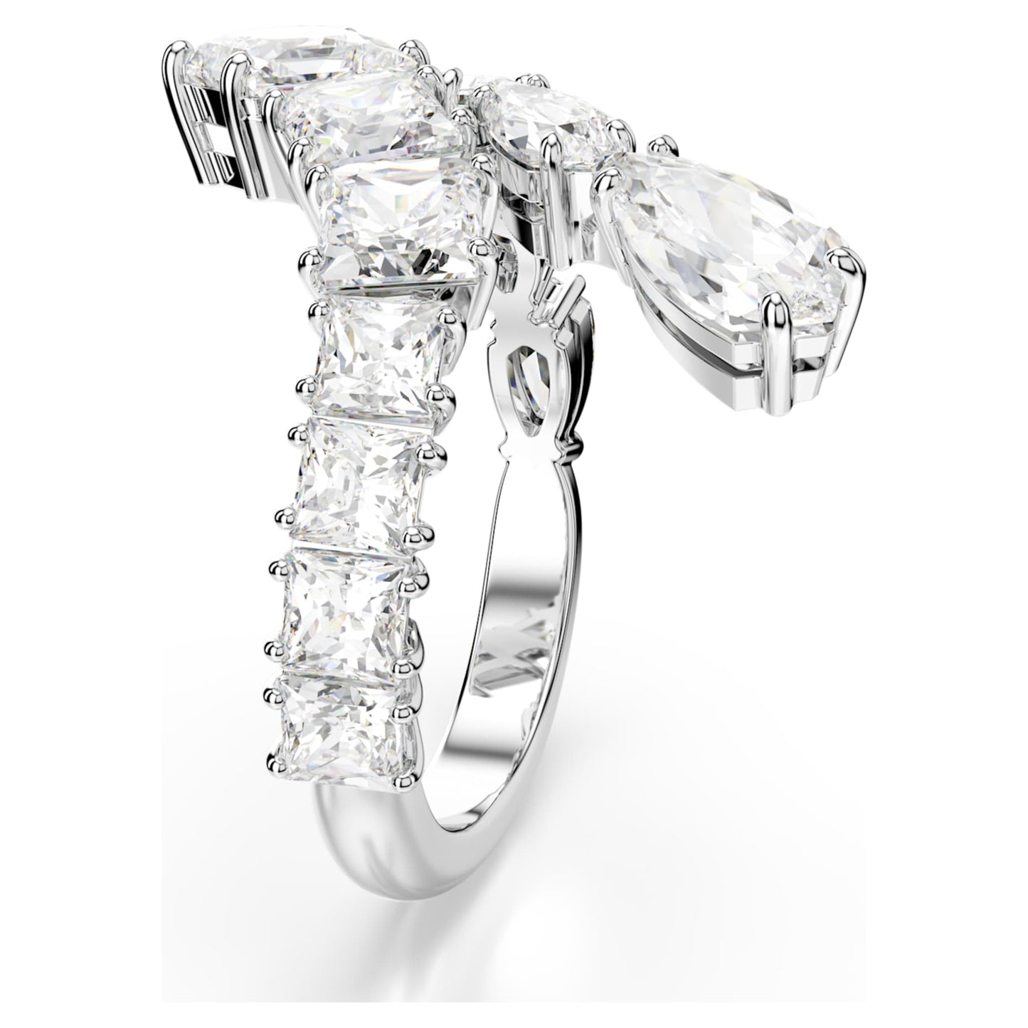 Anillo Matrix, Tallas mixtas, Blanco, Baño de rodio