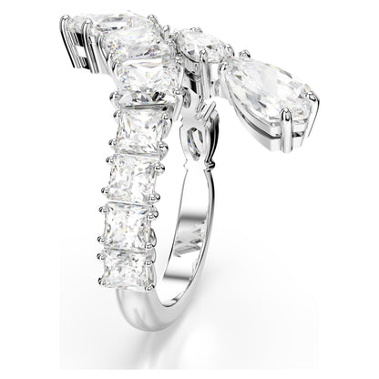 Anillo Matrix, Tallas mixtas, Blanco, Baño de rodio