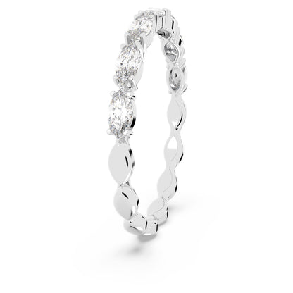 Anillo Matrix Vittore Talla marquisa, Blanco, Baño de rodio
