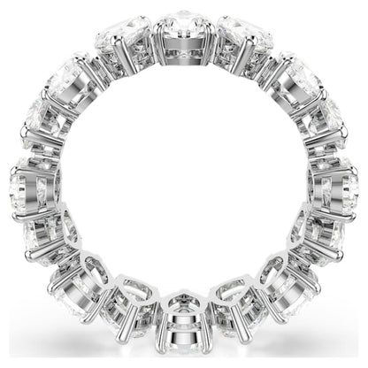 Anillo Matrix Vittore Talla pera, Blanco, Acabado en tono plateado